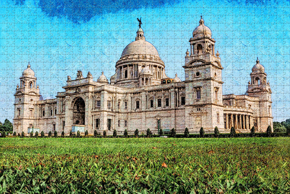 India Victoria Memorial Hall Kolkata Jigsaw Puzzle Wooden 1000 Piece