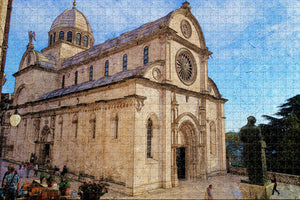 Croatia The Cathedral of St James in Sibenik Jigsaw Puzzle Wooden 1000 Piece