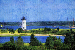 Edgartown Light house Massachusetts USA Jigsaw Puzzle Wooden 1000 Piece