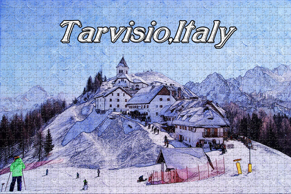 Luschari Tarvisio Italy Jigsaw Puzzle Wooden 1000 Piece