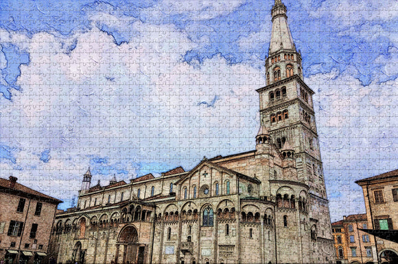 Italy Modena Cathedral Jigsaw Puzzle Wooden 1000 Piece