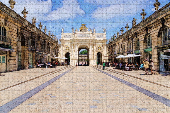 France Place Stanislas Nancy Jigsaw Puzzle Wooden 1000 Piece