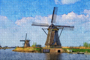 Holland Kinderdjik Rotterdam Jigsaw Puzzle Wooden 1000 Piece