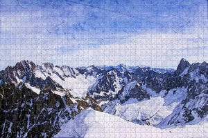 France Mont Blanc Chamonix Alps Jigsaw Puzzle Wooden 1000 Piece