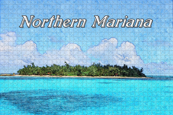 Northern Mariana USA Saipan Island Jigsaw Puzzle Wooden 1000 Piece