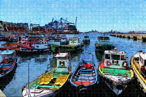 Port of Valparaiso Chile Jigsaw Puzzle Wooden 1000 Piece