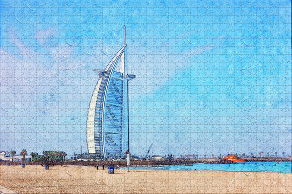 UAE Burj Al Arab  Dubai Jigsaw Puzzle Wooden 1000 Piece