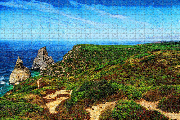 Portugal Sintra Ocean Sea Jigsaw Puzzle Wooden 1000 Piece