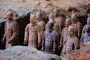 China Terracotta Warriors Xi'an Jigsaw Puzzle Wooden 1000 Piece