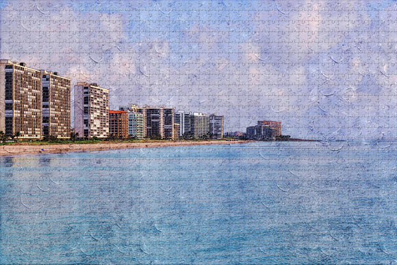 Boca Raton Beach USA Jigsaw Puzzle Wooden 1000 Piece