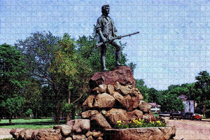 USA America Minuteman Statue Lexington Jigsaw Puzzle Wooden 1000 Piece