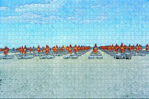 Italy Bibione Beach Jigsaw Puzzle Wooden 1000 Piece