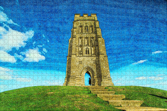 UK England Glastonbury Tor Jigsaw Puzzle Wooden 1000 Piece