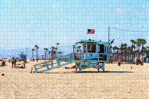 USA America Beach Lifeguard Tower Los Angeles Jigsaw Puzzle Wooden 1000 Piece