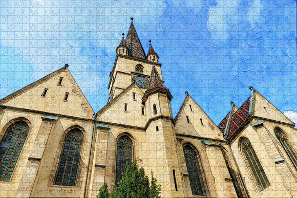 Sibiu Romania Jigsaw Puzzle Wooden 1000 Piece