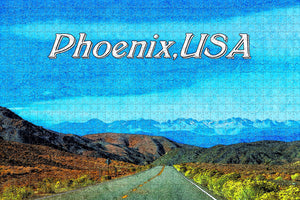 USA America Phoenix Road Jigsaw Puzzle Wooden 1000 Piece