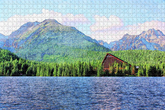 Slovakia Vysoke Tatry Lake Jigsaw Puzzle Wooden 1000 Piece