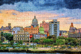 Old Town Havana Cuba Jigsaw Puzzle Wooden 1000 Piece