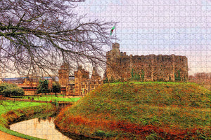 UK England Cardiff Castle Jigsaw Puzzle Wooden 1000 Piece