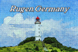 Germany Baltic Sea Hiddensee Lighthouse Rugen Jigsaw Puzzle Wooden 1000 Piece