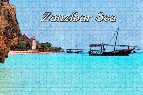 Tanzania Zanzibar Sea Jigsaw Puzzle Wooden 1000 Piece