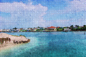 Glass Window Bridge Eleuthera Bahamas Jigsaw Puzzle Wooden 1000 Piece