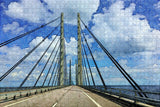 Denmark Sweden Bridge Jigsaw Puzzle Wooden 1000 Piece