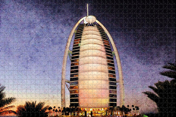 UAE Burj Al Arab Dubai Jigsaw Puzzle Wooden 1000 Piece