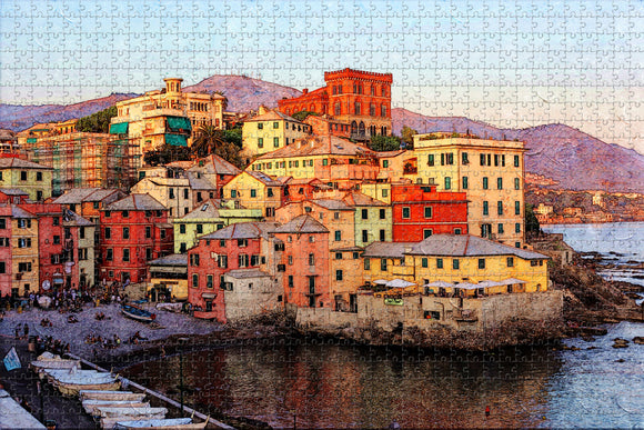 Genoa Italy Jigsaw Puzzle Wooden 1000 Piece