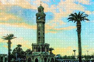 Turkey Clock Tower Izmir Jigsaw Puzzle Wooden 1000 Piece