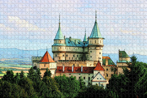 Slovakia Bojnice Castle Jigsaw Puzzle Wooden 1000 Piece