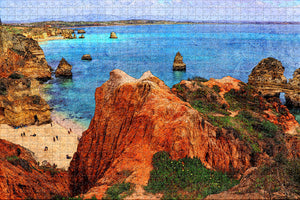 Portugal Algavre Sea Jigsaw Puzzle Wooden 1000 Piece