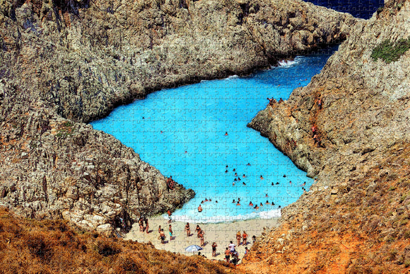 Greece Seitan Limania Beach Crete Jigsaw Puzzle Wooden 1000 Piece