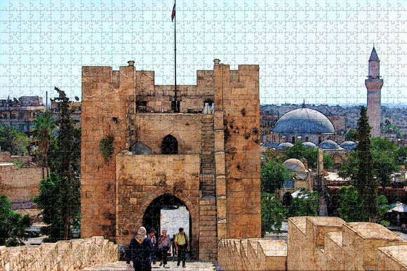 Aleppo Citadel Syria Jigsaw Puzzle Wooden 1000 Piece