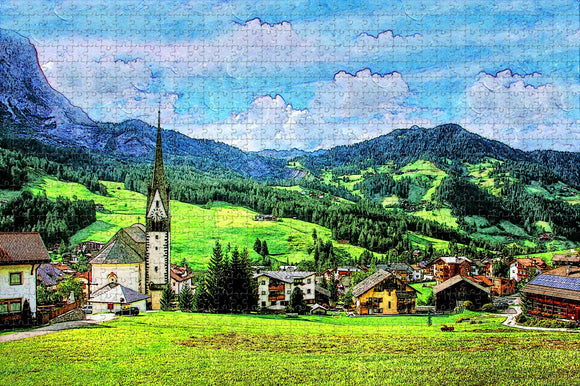 St Leonhard South Tyrol Jigsaw Puzzle Wooden 1000 Piece