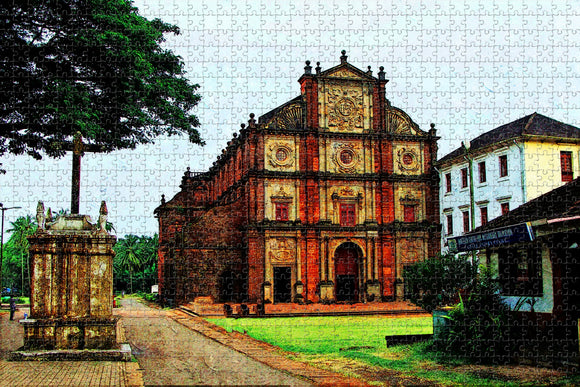 India Basilica of Bom Jesus Panaji Goa Jigsaw Puzzle Wooden 1000 Piece