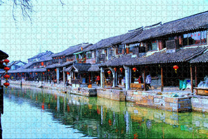 China Confucius Temple in Nanjing Jigsaw Puzzle Wooden 1000 Piece