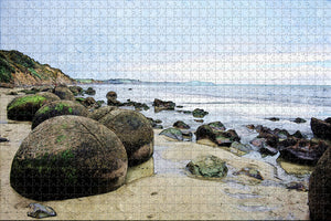 New Zealand Moeraki Boulders Oamaru Jigsaw Puzzle Wooden 1000 Piece