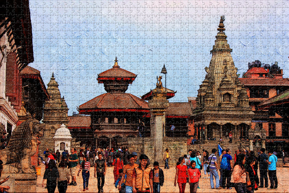 Bhaktapur Durbar Square Kathmandu Nepal Jigsaw Puzzle Wooden 1000 Piece