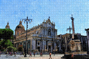 Catania Cathedral Italy Jigsaw Puzzle Wooden 1000 Piece