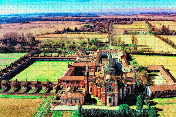 Italy Pavia Jigsaw Puzzle Wooden 1000 Piece