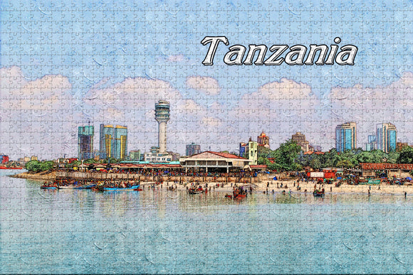 Tanzania Dar Es Salaam Jigsaw Puzzle Wooden 1000 Piece