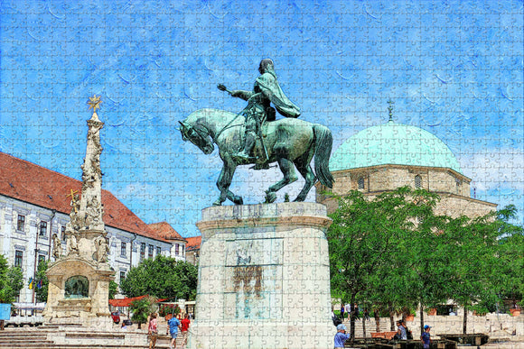 Hungary Pecs Jigsaw Puzzle Wooden 1000 Piece