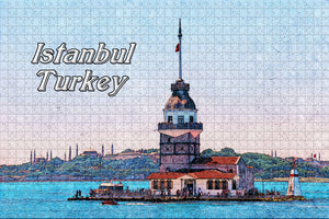 Turkey Maiden's Tower Istanbul Jigsaw Puzzle Wooden 1000 Piece