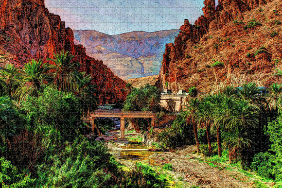 Algeria Biskra Jigsaw Puzzle Wooden 1000 Piece