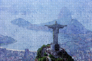 Brazil Jesus Christ's Statue Rio de Janeiro Jigsaw Puzzle Wooden 1000 Piece