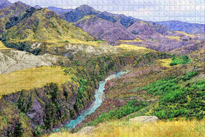 New Zealand Skippers Canyon Queenstown Jigsaw Puzzle Wooden 1000 Piece