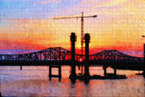 USA America The Big Four Bridge Louisville Jigsaw Puzzle Wooden 1000 Piece