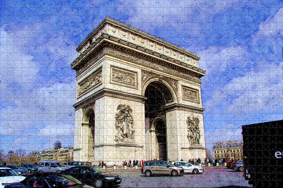 France Arc de Triomphe Paris Jigsaw Puzzle Wooden 1000 Piece