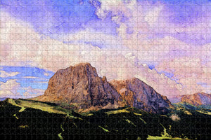 Italy Prato Dolomites Mountains Jigsaw Puzzle Wooden 1000 Piece